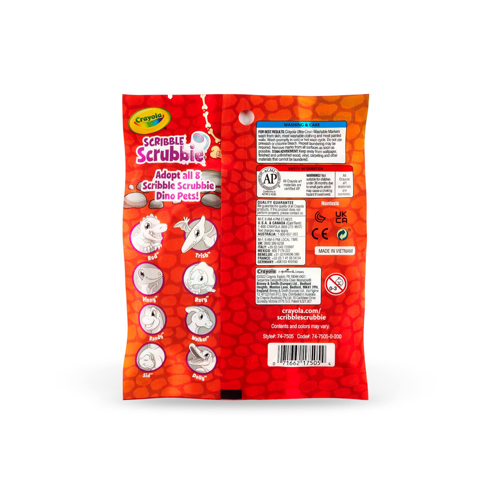Assorted Crayola® Scribble Scrubbie Dinosaur Kit
